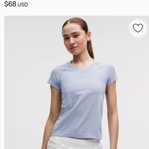 Lululemon Athletica Light Blue Short Sleeve Tee